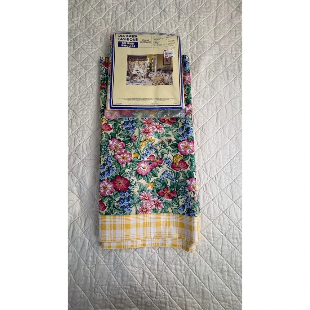 Vintage 1990 Floral‎ Blouson Valances Abigail Made USA NOS